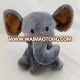 9inch Sitting Size Gray Color Big Ears Stuffed elephant Wholesale Plush Elephant Toy